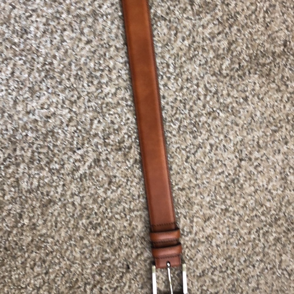 Allen Edmonds walnut calfskin belt, size 32